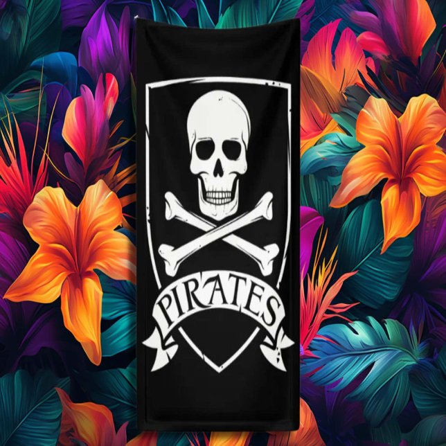 Famous Pirate Skull Bones Banner (Creator Uploaded)