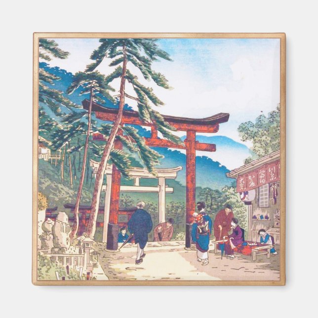 Famous Places of Kyoto - Fushimi Inari scenery Magnet (Front)