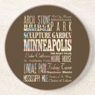 Famous Places of Minneapolis, Minnesota. Coaster