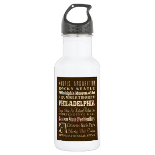 Famous Places of Philadelphia, Pennsylvania. 532 Ml Water Bottle