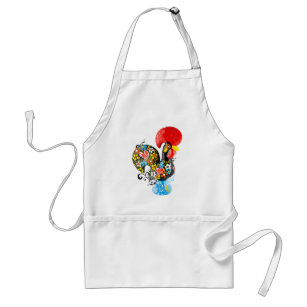 Famous Rooster of Barcelos Nr 06 - Floral edition Standard Apron