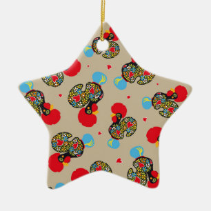 Famous Rooster of Barcelos Nr 06 Pattern Ceramic Tree Decoration