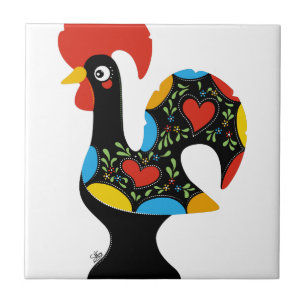 Famous Rooster of Barcelos Nr 09 Ceramic Tile
