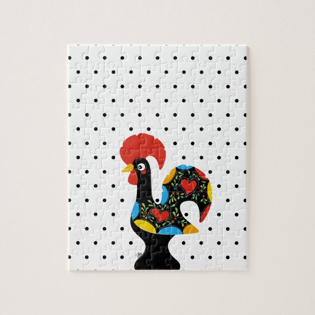 Famous Rooster of Barcelos Nr 09 - Polka Dots Jigsaw Puzzle (Vertical)