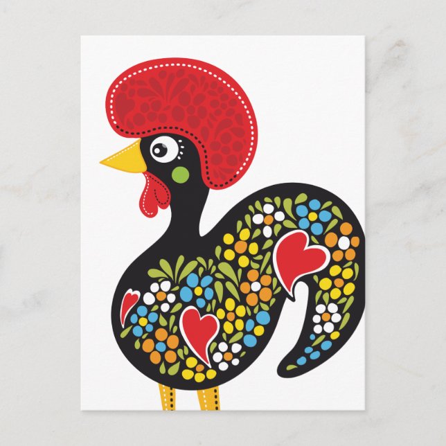 Famous Rooster of Barcelos Portugal Nr. 07 Postcard (Front)