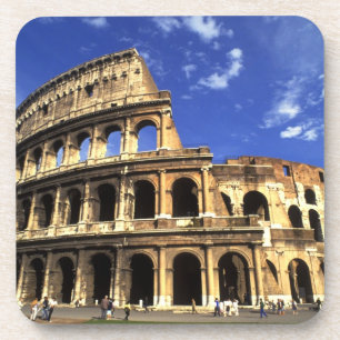 Famous ruins of the Coliseum in Rome Italy Coaster