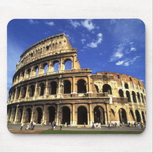 Famous ruins of the Coliseum in Rome Italy Mouse Pad