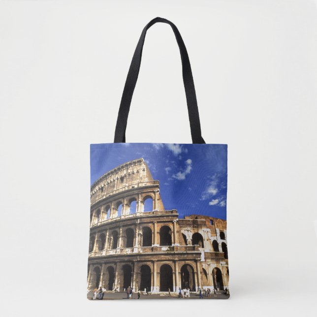 Famous ruins of the Coliseum in Rome Italy Tote Bag (Front)