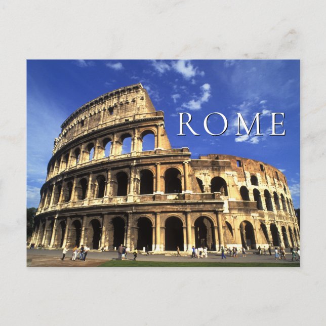 Famous Ruins of the Coliseum | Rome Italy Postcard (Front)