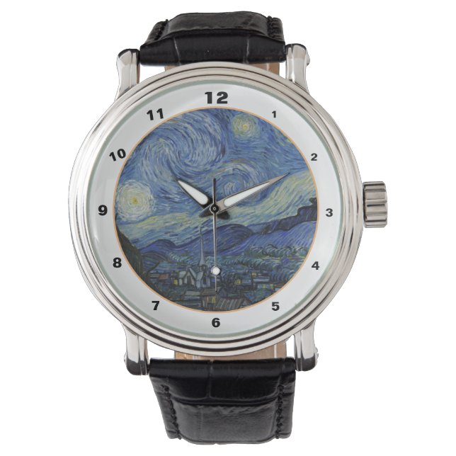 Famous Starry Night & Van Gogh /vintage Art Watch (Front)