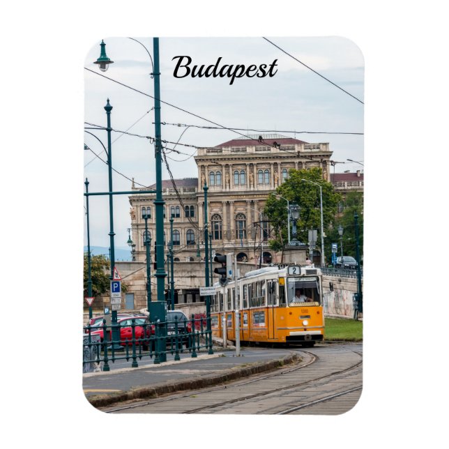 Famous Tramway two in Budapest, Hungary Magnet (Vertical)