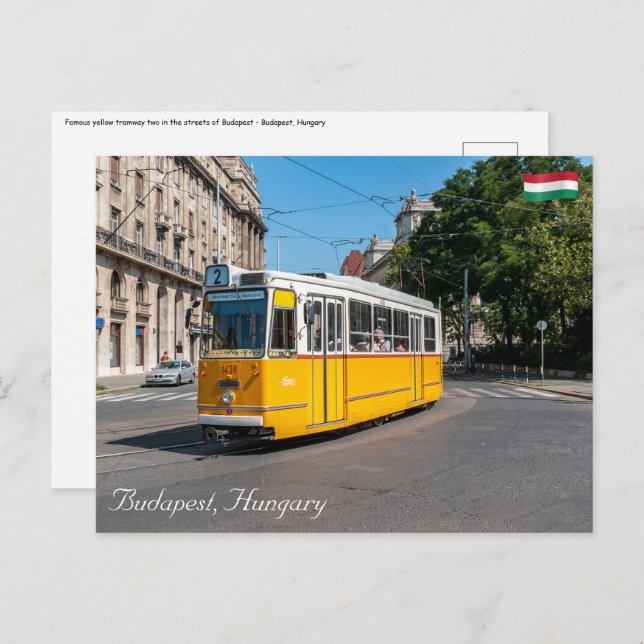Famous Tramway two in Budapest, Hungary Postcard (Front/Back)