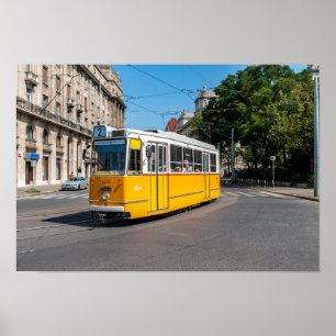 Famous Tramway two in Budapest, Hungary Poster