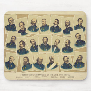 Famous Union Commanders of the Civil War Mouse Pad