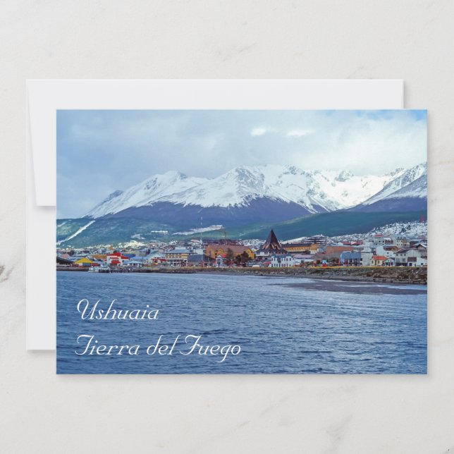 Famous Ushuaia - Tierra del Fuego, Argentina Invitation (Front)
