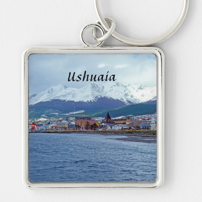 Famous Ushuaia - Tierra del Fuego, Argentina Key Ring (Front)