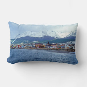 Famous Ushuaia - Tierra del Fuego, Argentina Lumbar Cushion