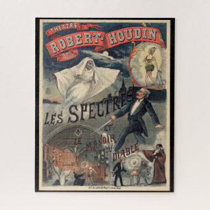 Famous Victorian Magician, Vintage Magic Show Jigsaw Puzzle