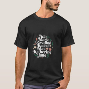Famous Women in Science and Math STEM Teacher Teen T-Shirt