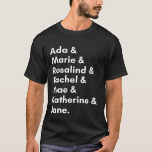 Famous Women in Science and Math STEM Teacher Teen T-Shirt