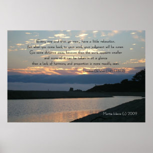 Famous Words: Relaxation - Carmel Sunset - Poster
