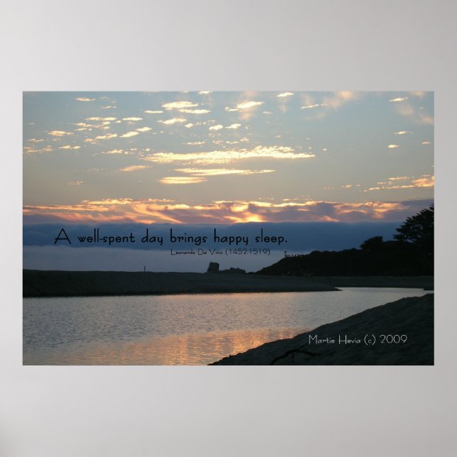 Famous Words: Sleep - Carmel Sunset - Poster (Front)