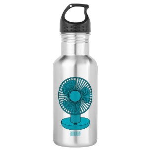 Fan cartoon illustration 532 ml water bottle