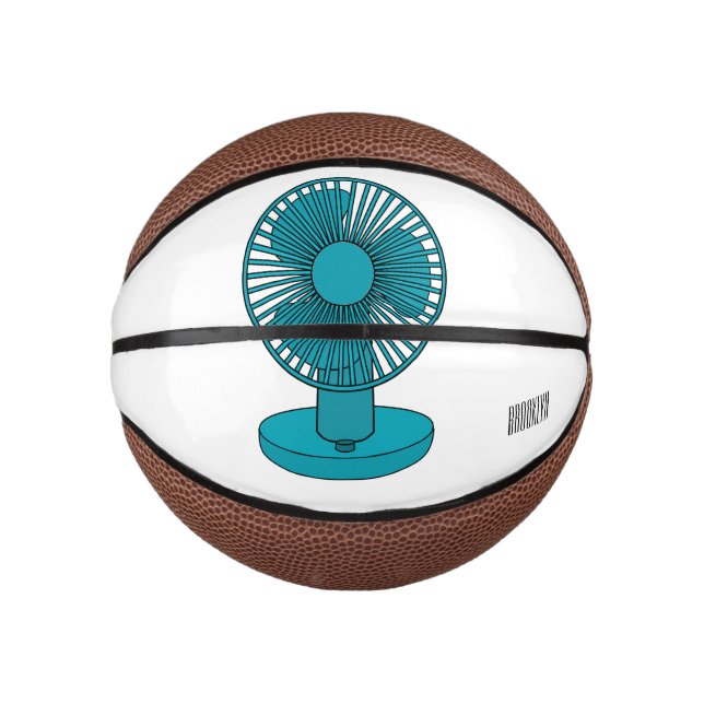 Fan cartoon illustration  mini basketball (Front)