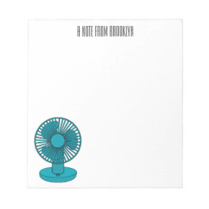 Fan cartoon illustration notepad