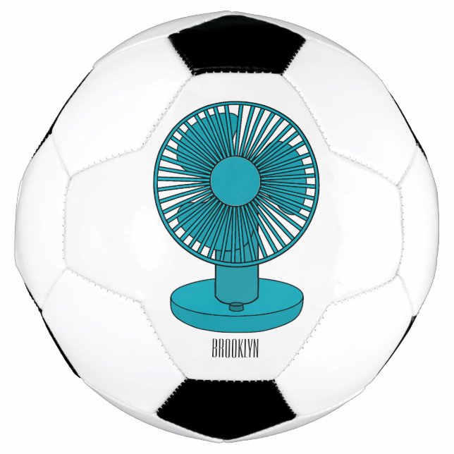 Fan cartoon illustration  soccer ball (Front)