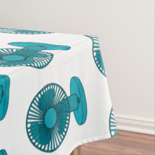 Fan cartoon illustration tablecloth
