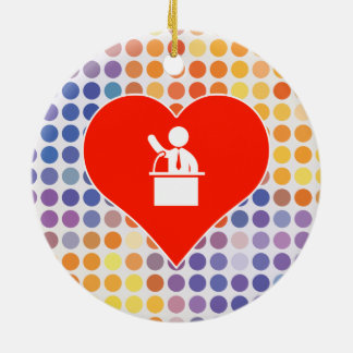 Fan Ceramic Tree Decoration