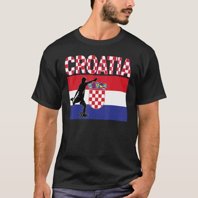 Fan Croatia National Team World Football Soccer Ch T-Shirt (Front)