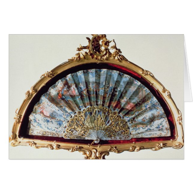 Fan, decorated with a scene of a fete (Front Horizontal)