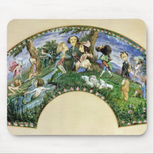 Fan depicting George Sand  and her friends Mouse Pad