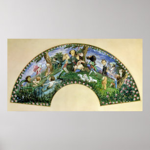 Fan depicting George Sand  and her friends Poster