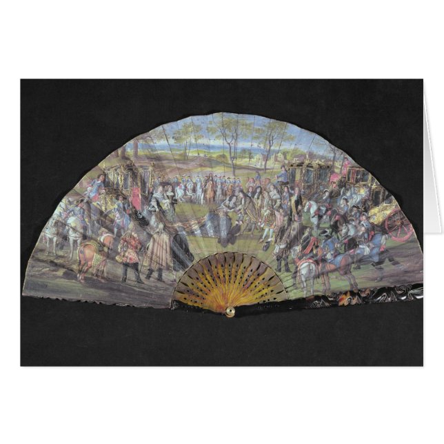 Fan depicting the marriage of Louis of France (Front Horizontal)