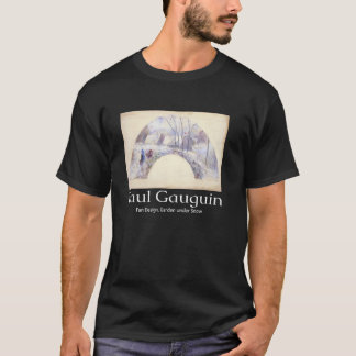 Fan Design Garden under Snow Paul Gauguin Art Grap T-Shirt