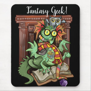 Fan Dragon "Fantasy Geek!" Mouse Pad