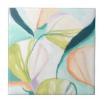 Fan Flowers IV Ceramic Tile<br><div class="desc">Fan Flowers IV by June Erica Vess</div>