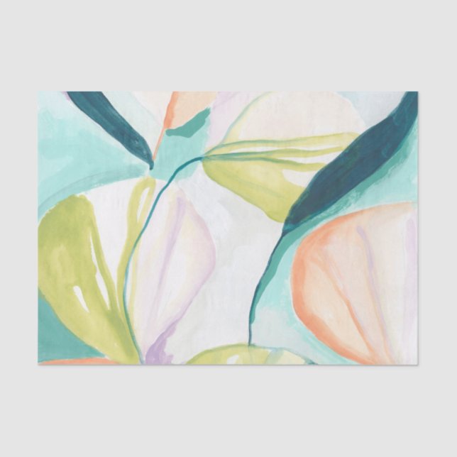 Fan Flowers IV Tissue Paper (Front)