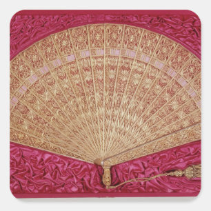 Fan given by Maximilian of Habsbourg-Lorraine Square Sticker