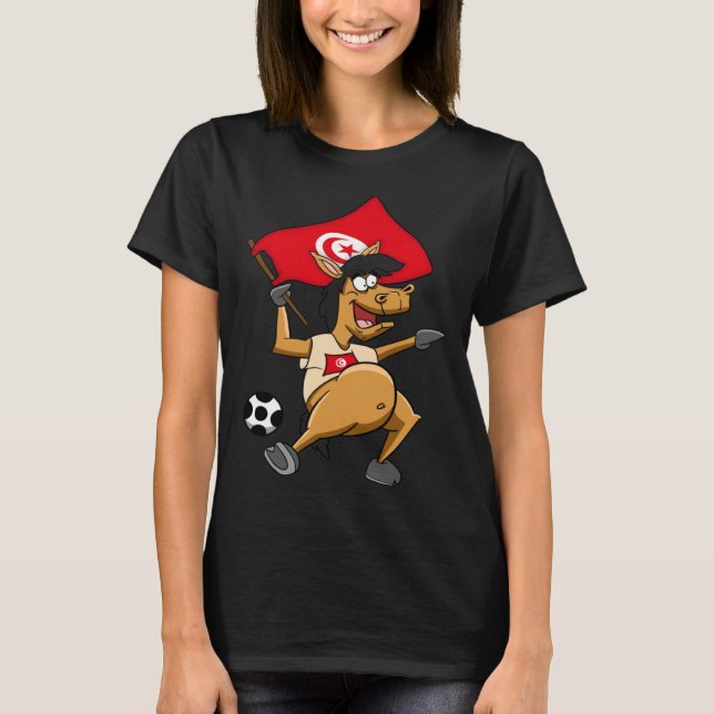 Fan horse Tunisia T-Shirt (Front)