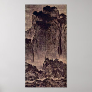 Fan Kuan - Travelers Among Mountains and Streams Poster