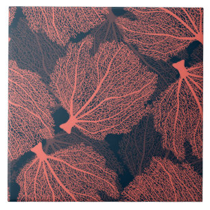 Fan living colral ceramic tile