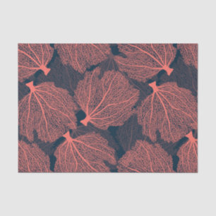 Fan living colral tissue paper