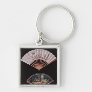 Fan of Vernis Matin type, French, mid-18th Key Ring