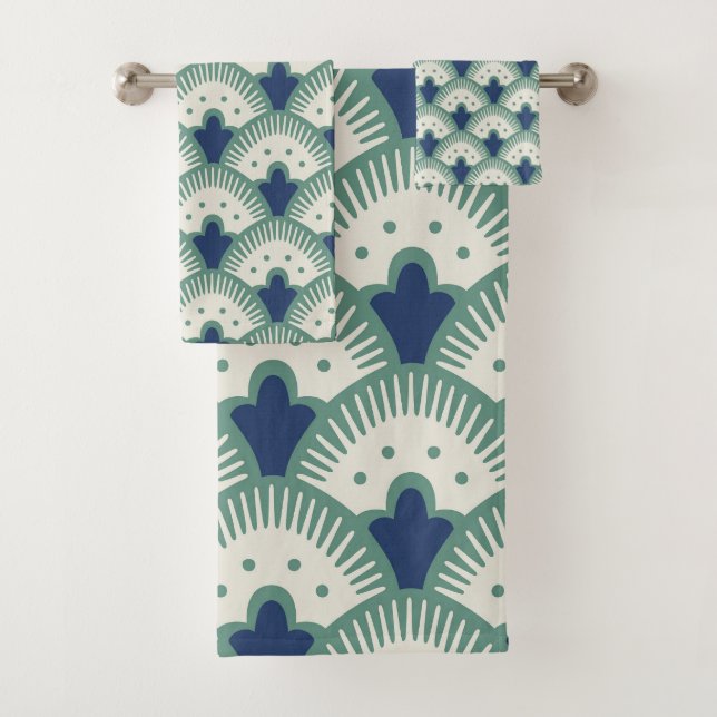 Fan Pattern Bath Towel Set (Insitu)