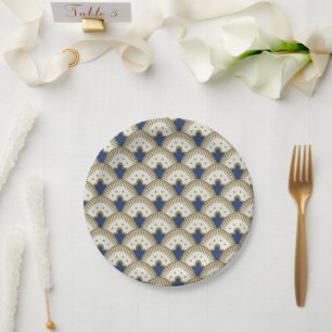 Fan Pattern Paper Plate