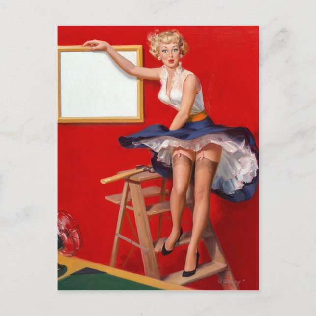 Fan Pin Up Postcard (Front)